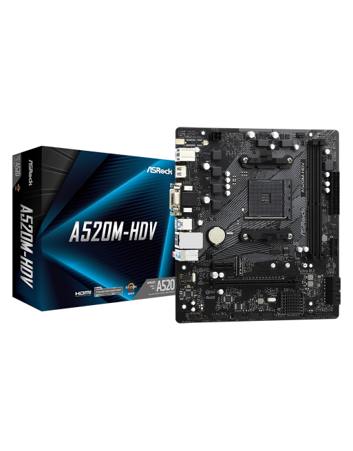 ASROCK A520MHDV AM4 MOTHERBOARD